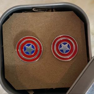 Captain America Cuff Links / Cufflinks